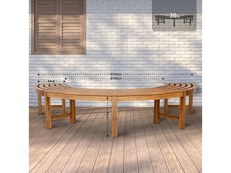 Banc de jardin - Bois - Teck - Male