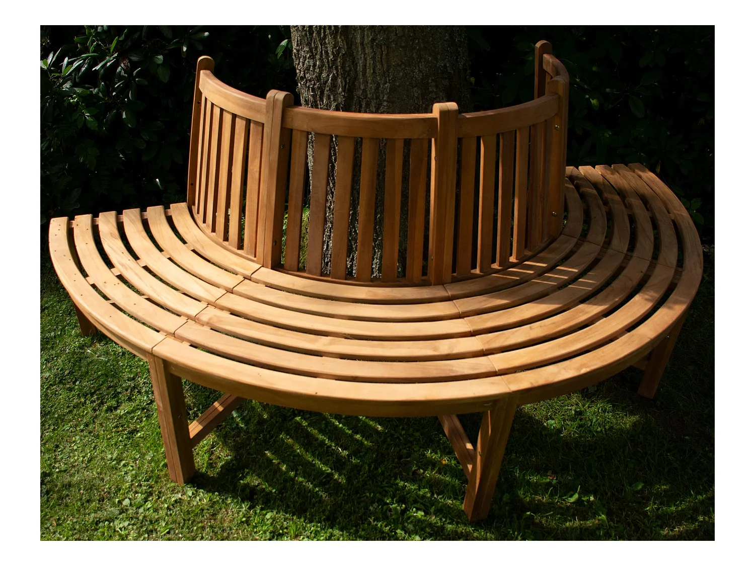 Banc de jardin - Bois & Acier inoxydable - Marron - Male