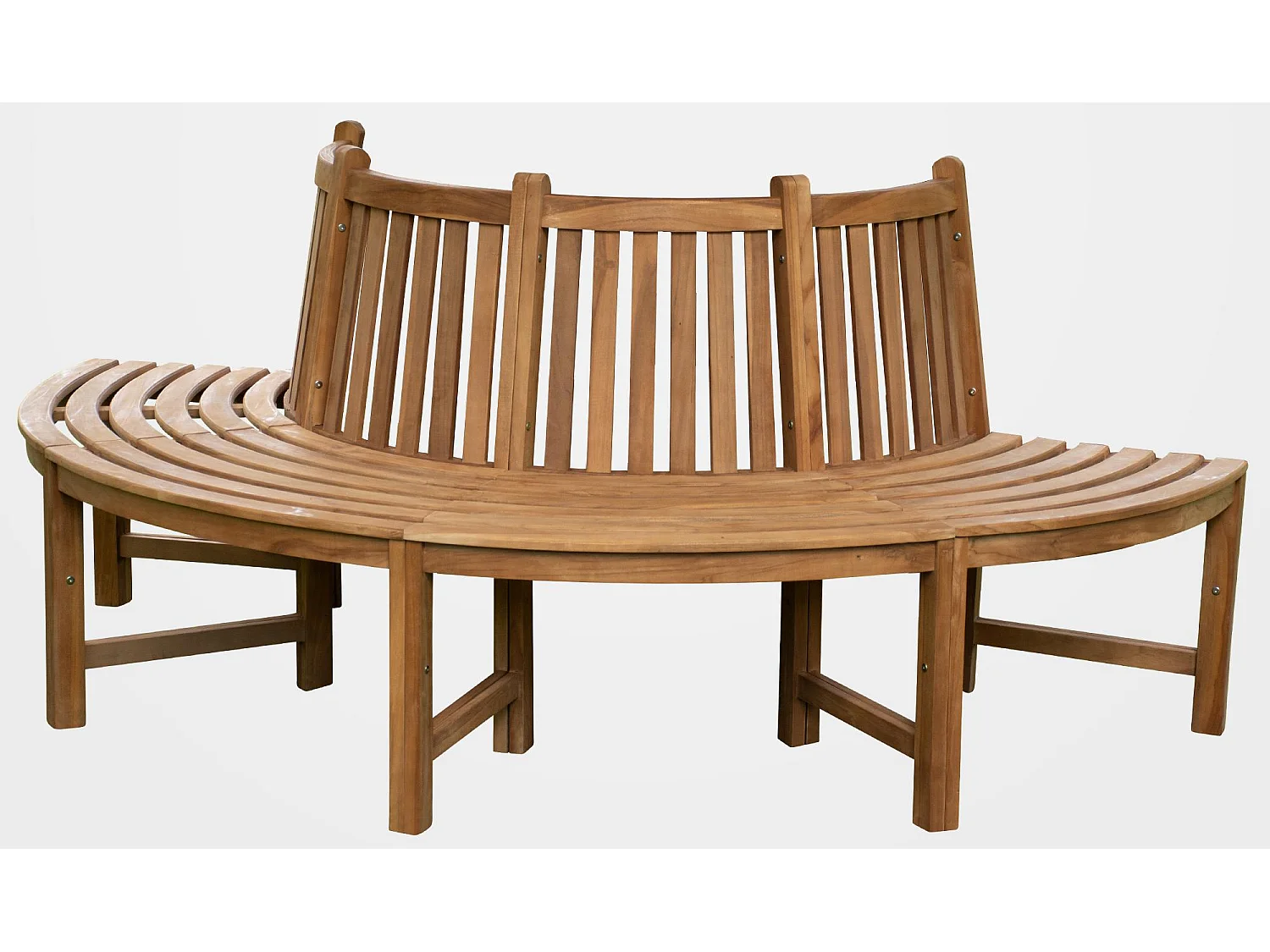 Banc de jardin - Bois & Acier inoxydable - Marron - Male