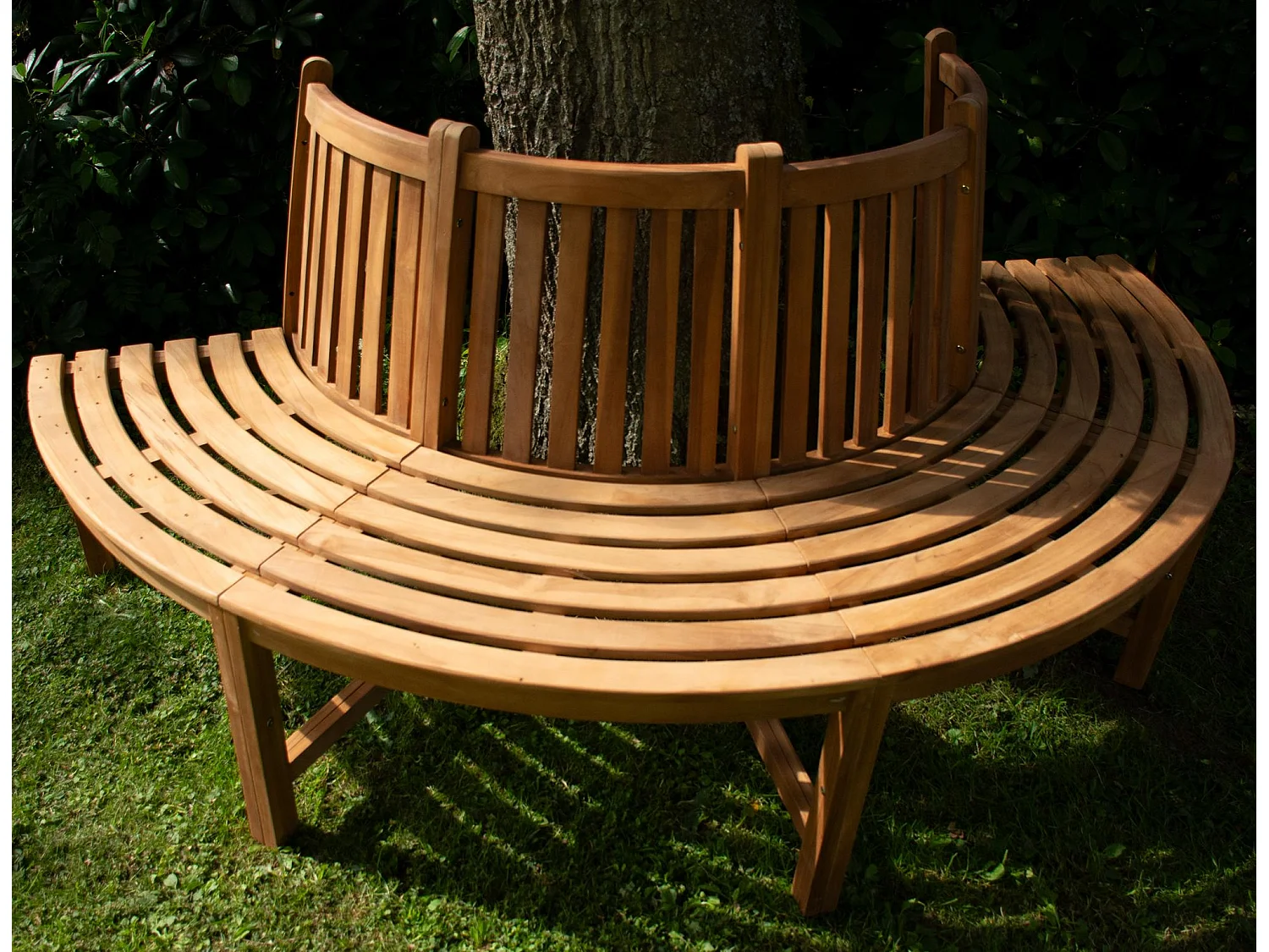 Banc de jardin - Bois & Acier inoxydable - Marron - Male