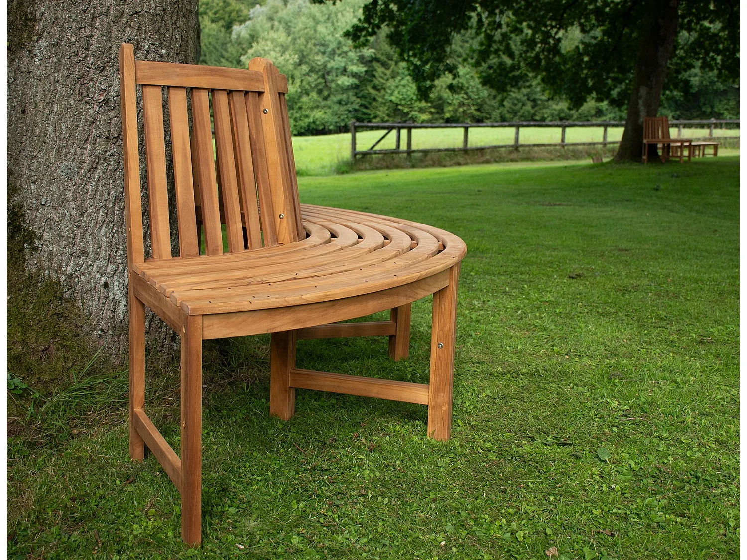 Banc de jardin - Bois & Acier inoxydable - Marron - Male