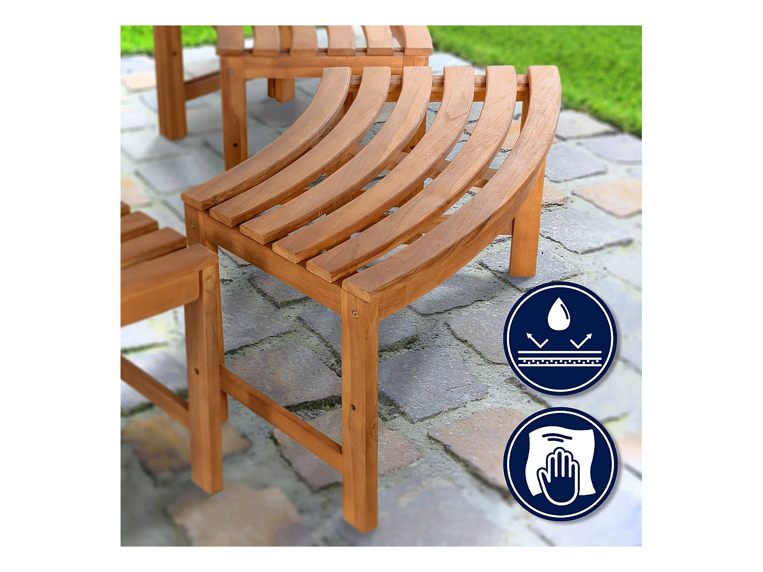 Banc de jardin - Bois - Marron - Nila