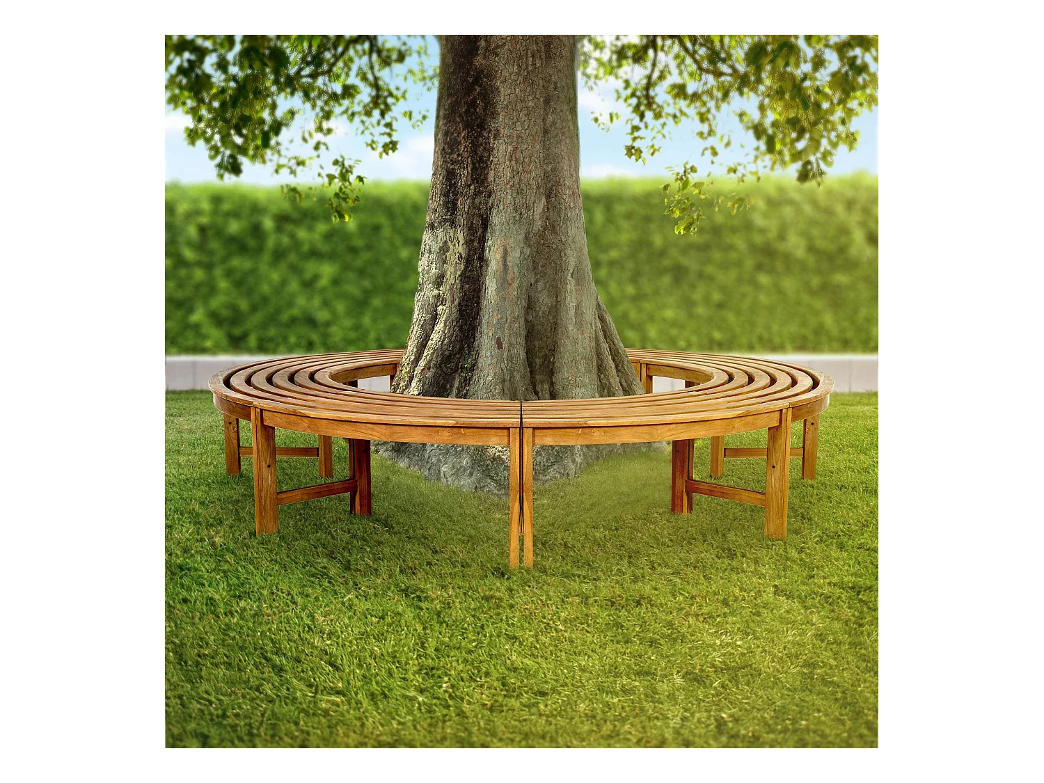 Banc de jardin - Bois - Marron - Nila