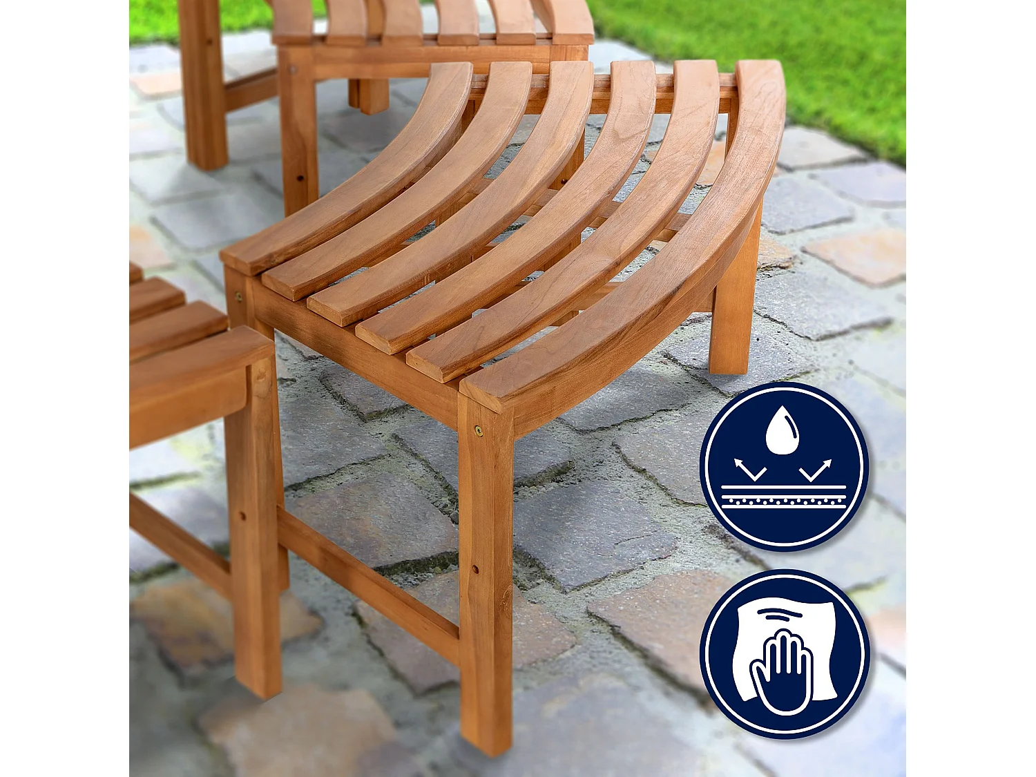 Banc de jardin - Bois - Marron - Nila