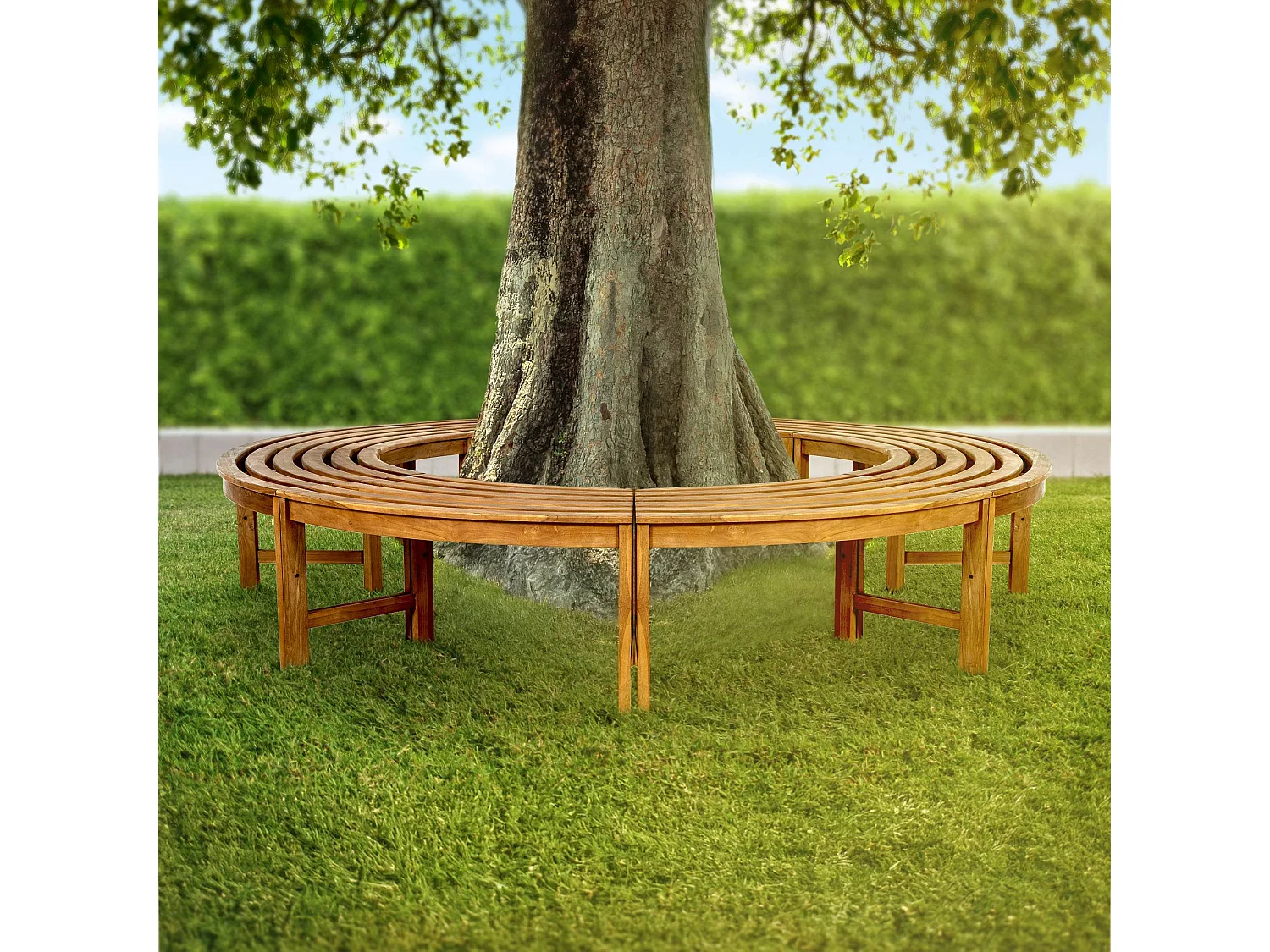 Banc de jardin - Bois - Marron - Nila