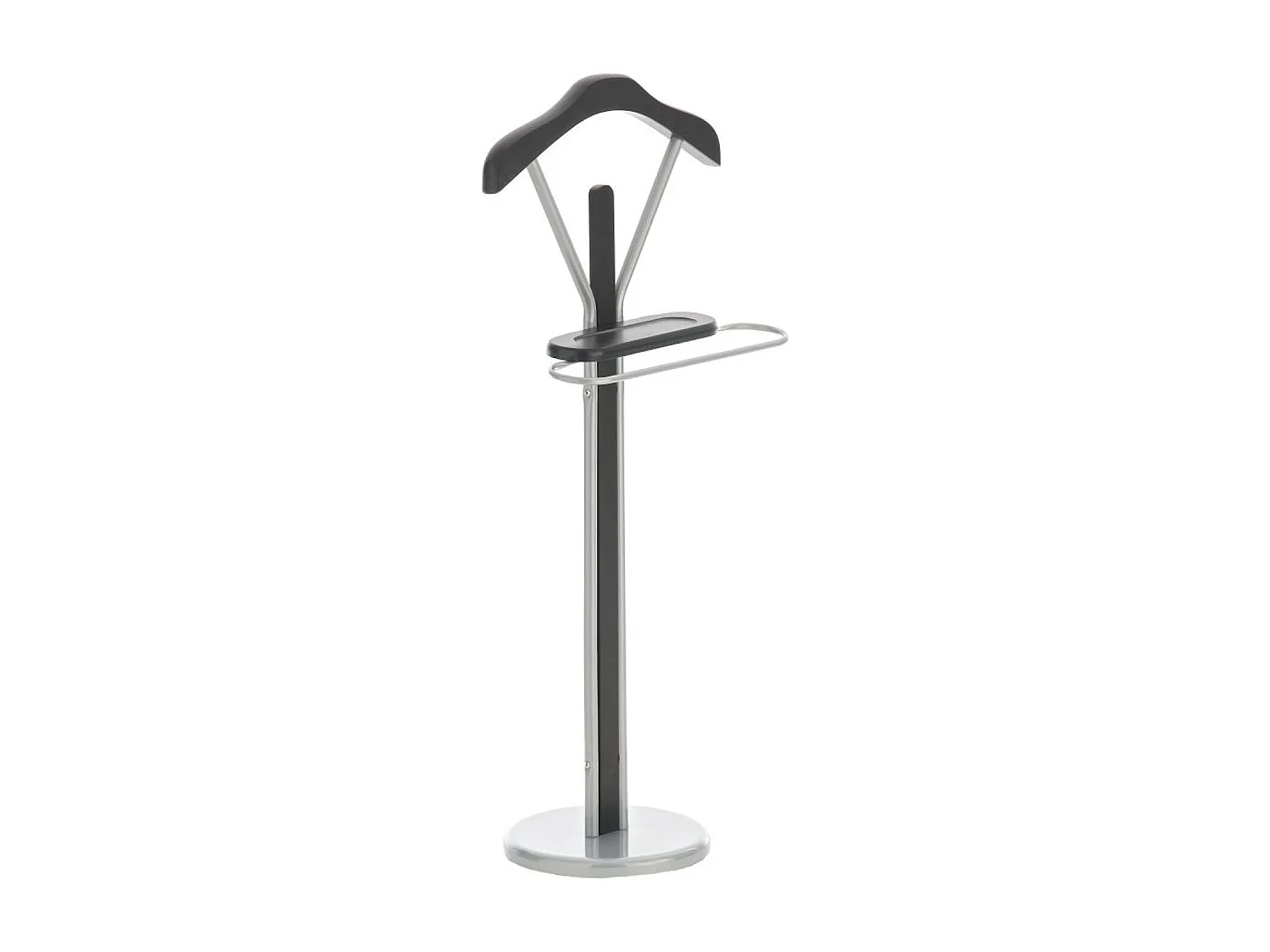 Valet de nuit - Bois - 43 x 28 x 109cm - Noir - Ronald