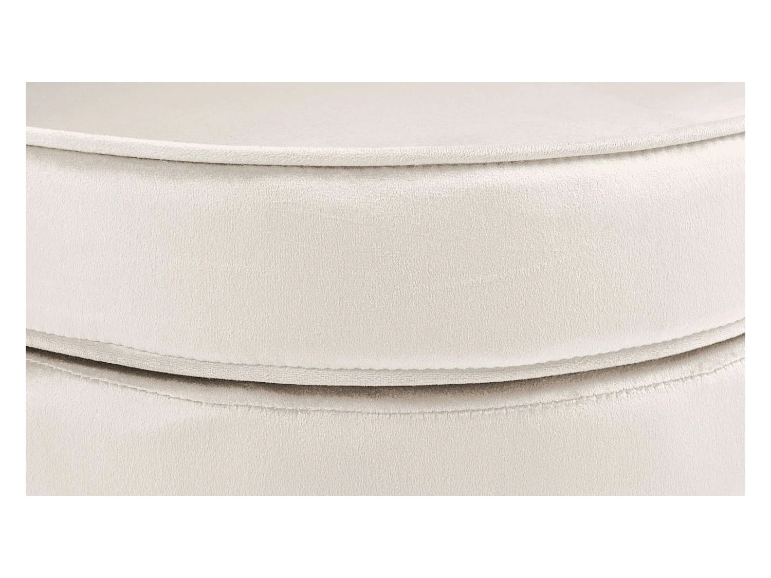 chaises avec accoudoirs - Velours - Crème - Rosita