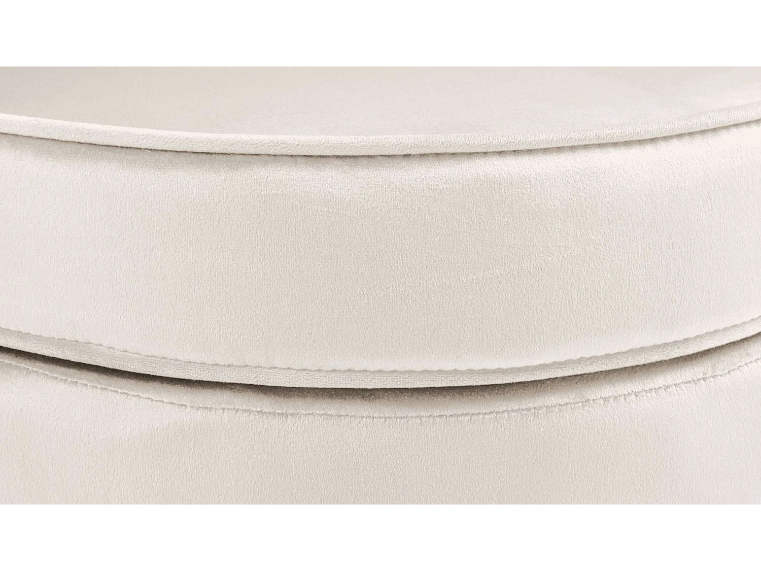 chaises avec accoudoirs - Velours - Crème - Rosita