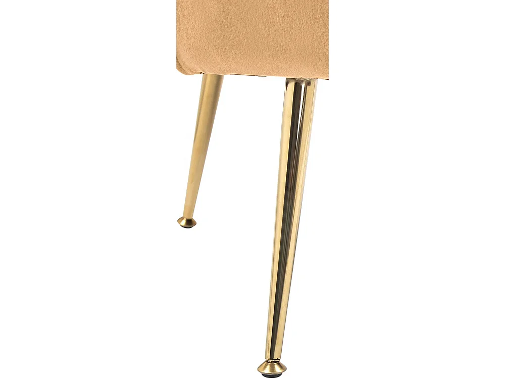 chaises avec accoudoirs - Velours - Jaune - Rosita