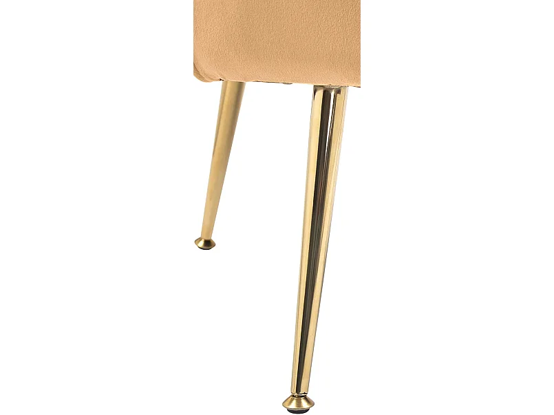 chaises avec accoudoirs - Velours - Jaune - Rosita