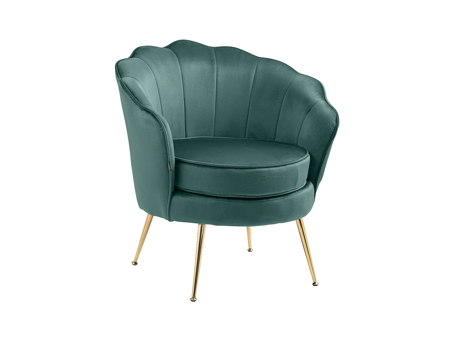 chaises avec accoudoirs - Velours - Vert - Rosita