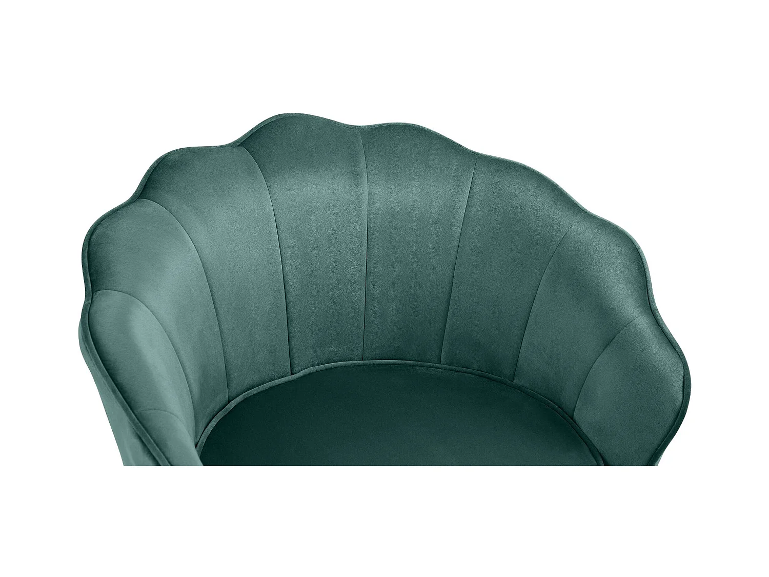 chaises avec accoudoirs - Velours - Vert - Rosita