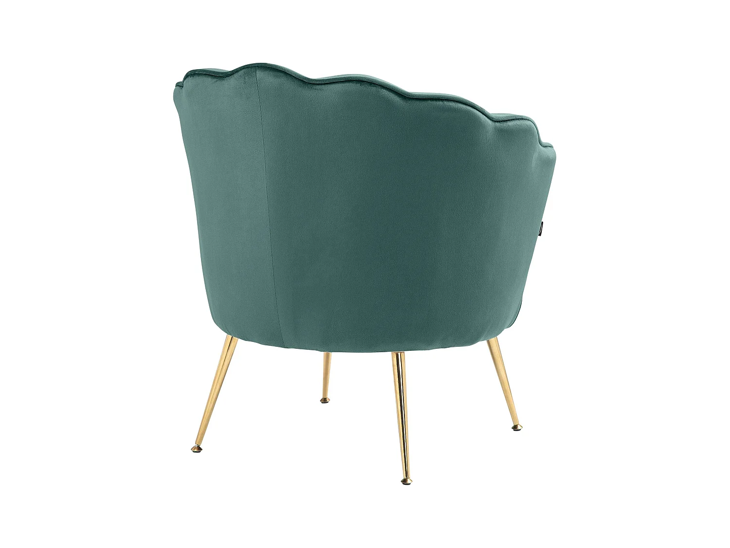 chaises avec accoudoirs - Velours - Vert - Rosita