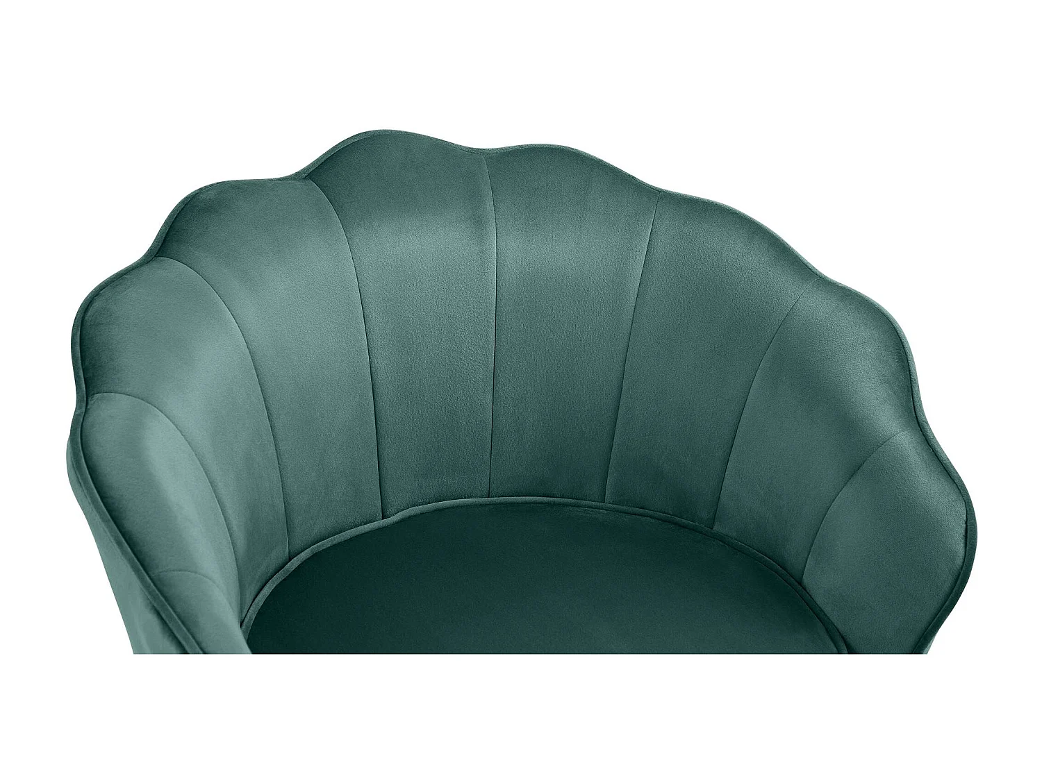 chaises avec accoudoirs - Velours - Vert - Rosita