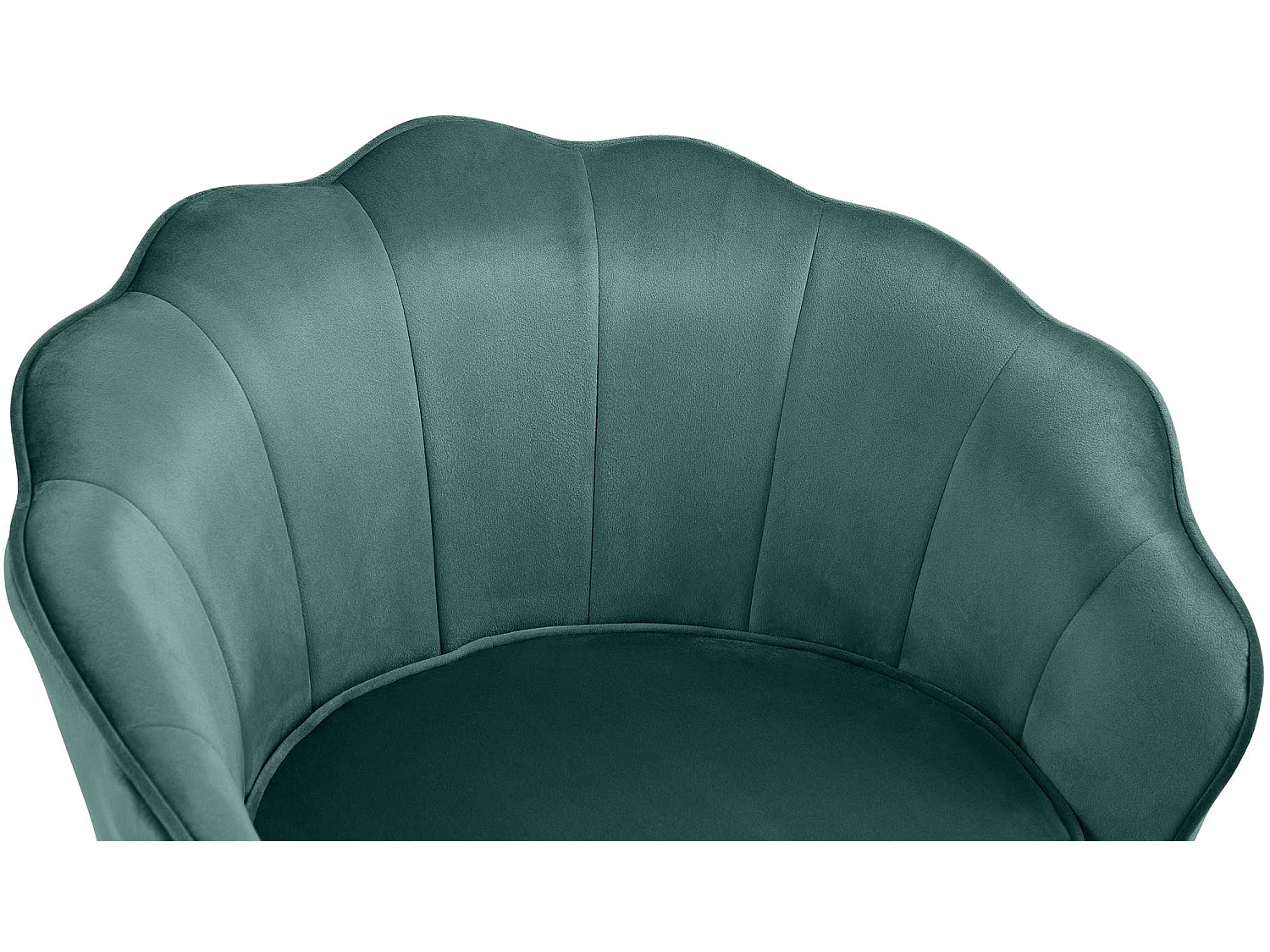 chaises avec accoudoirs - Velours - Vert - Rosita