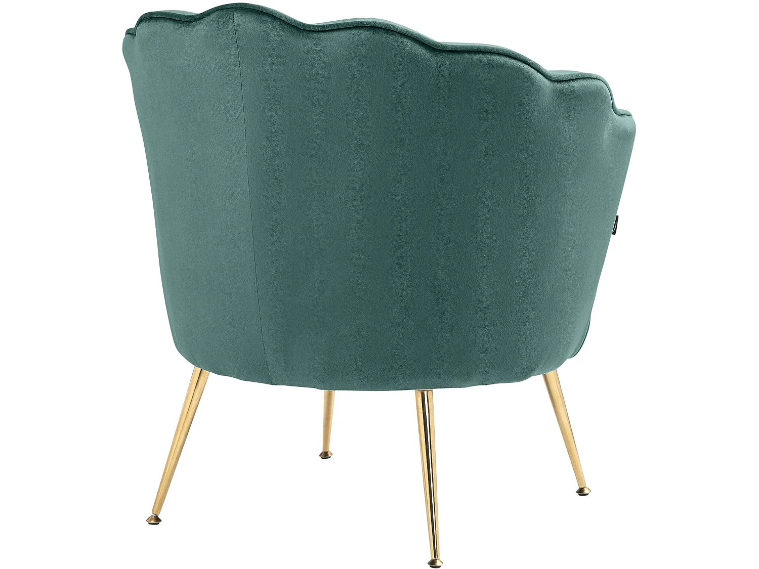 chaises avec accoudoirs - Velours - Vert - Rosita