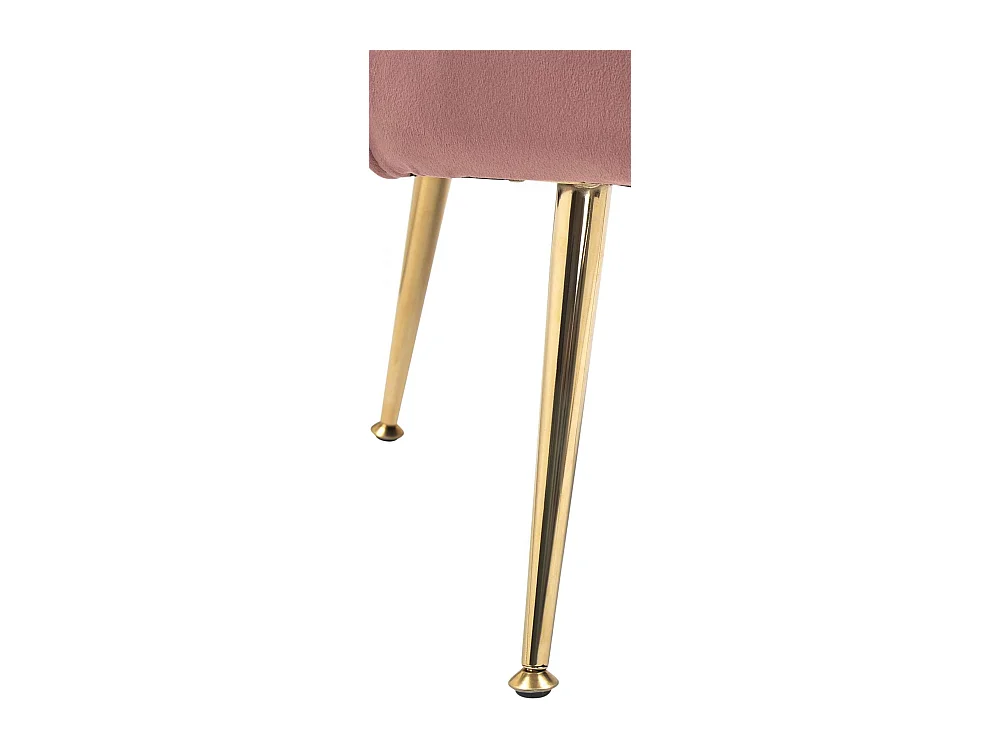 chaises avec accoudoirs - Velours - Rose - Rosita