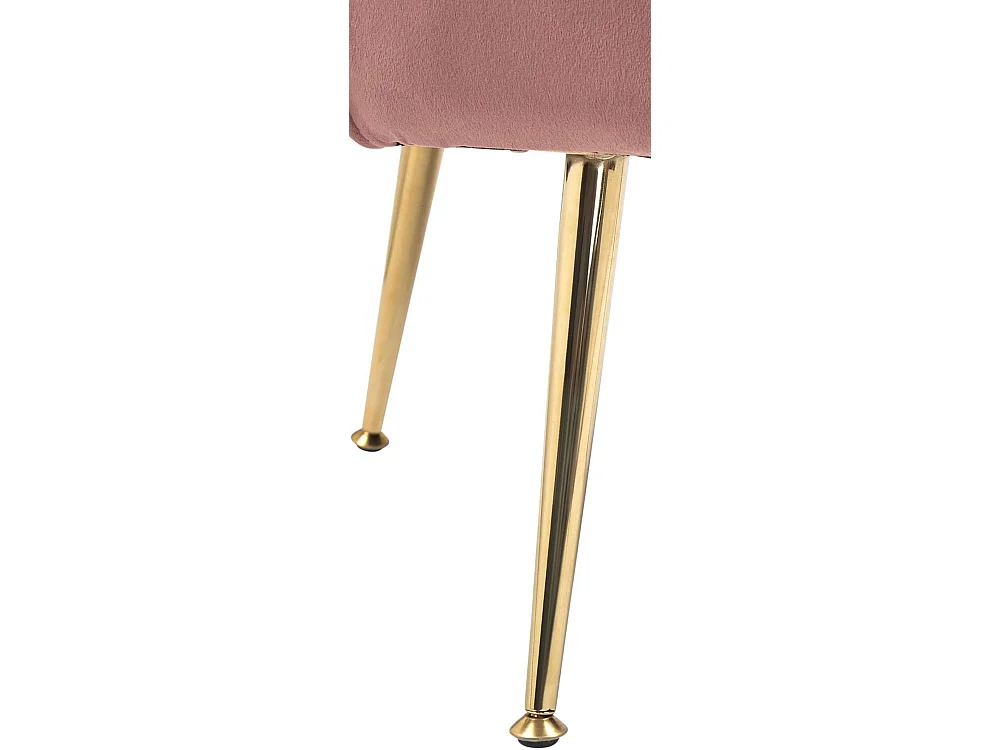 chaises avec accoudoirs - Velours - Rose - Rosita
