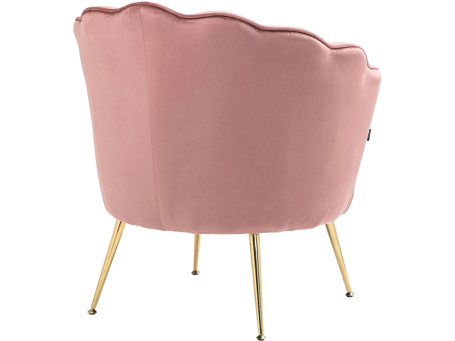 chaises avec accoudoirs - Velours - Rose - Rosita