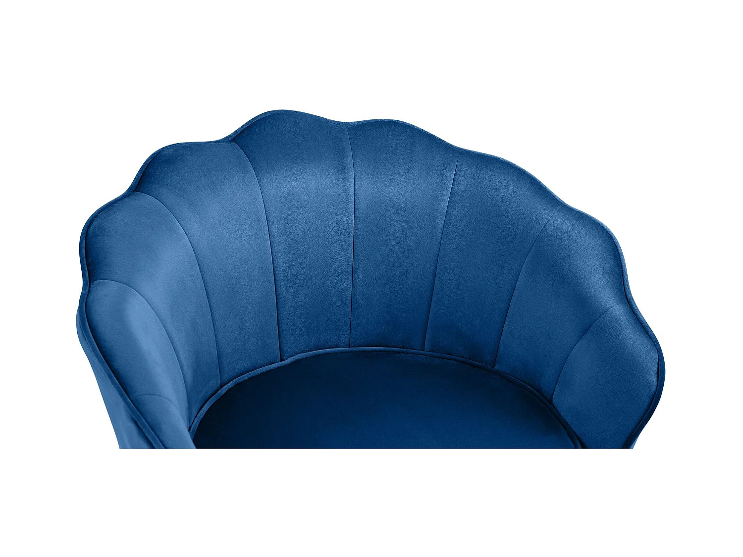 chaises avec accoudoirs - Velours - Bleu - Rosita