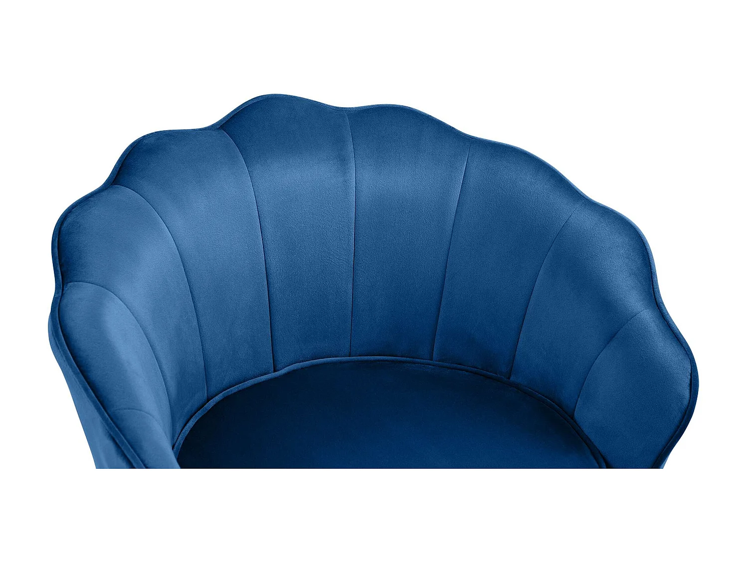 chaises avec accoudoirs - Velours - Bleu - Rosita