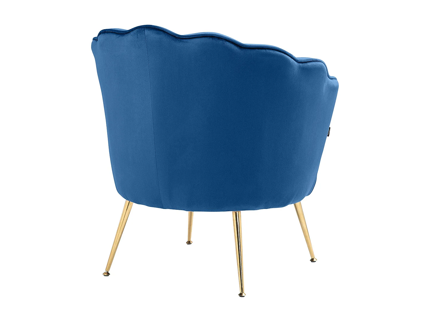 chaises avec accoudoirs - Velours - Bleu - Rosita
