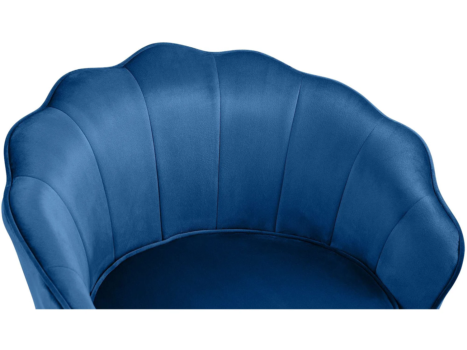 chaises avec accoudoirs - Velours - Bleu - Rosita