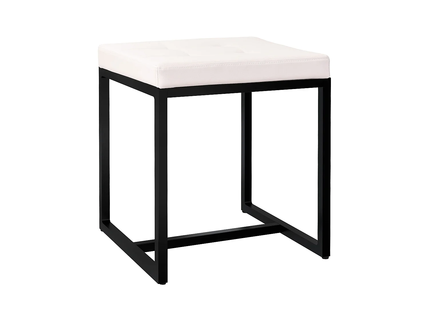Tabouret - Similicuir - Crème - Barci