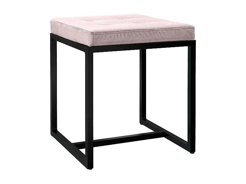 Tabouret - Velours - Gris clair - Barci
