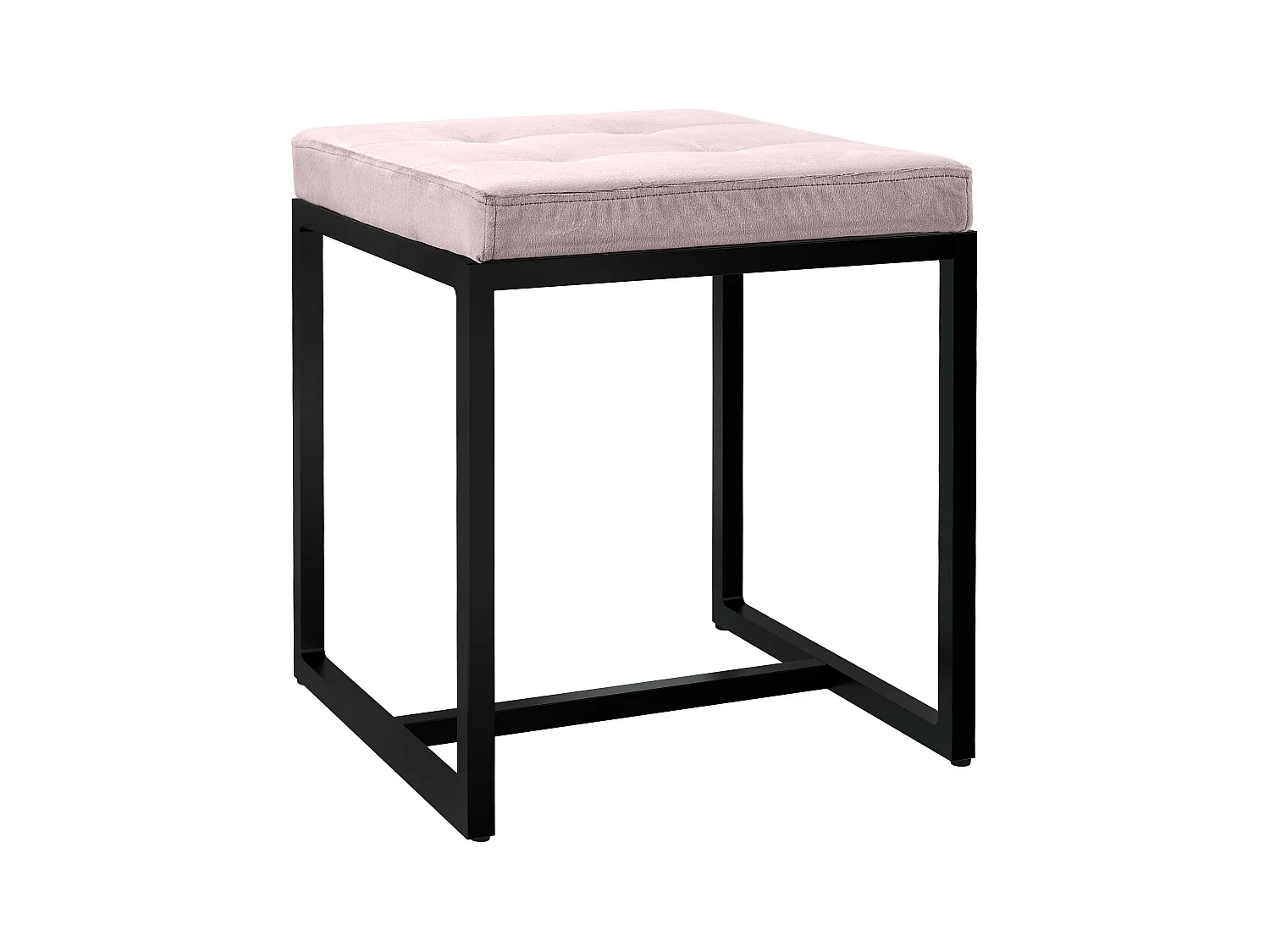 Tabouret - Velours - Gris clair - Barci