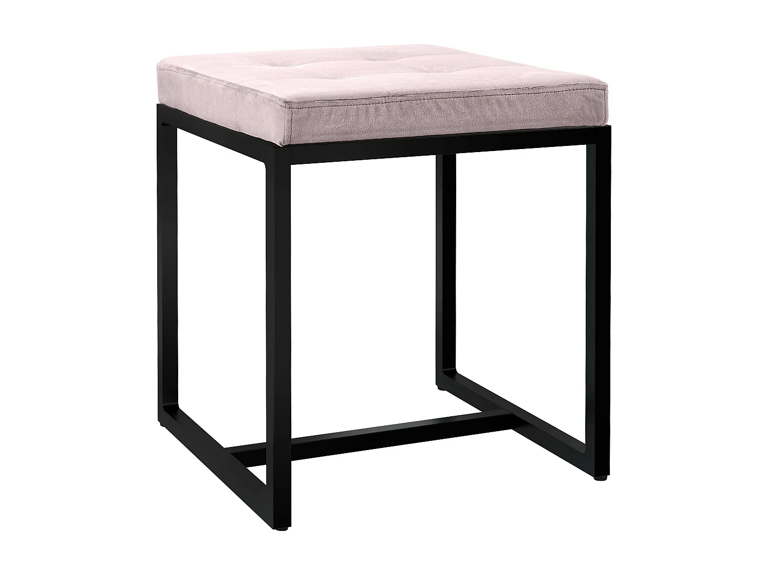 Tabouret - Velours - Gris clair - Barci