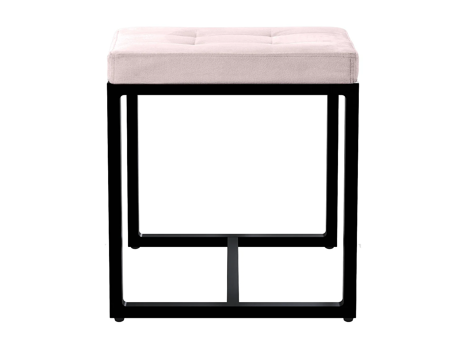 Tabouret - Velours - Gris clair - Barci