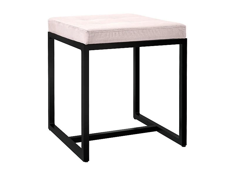 Tabouret - Velours - Crème - Barci