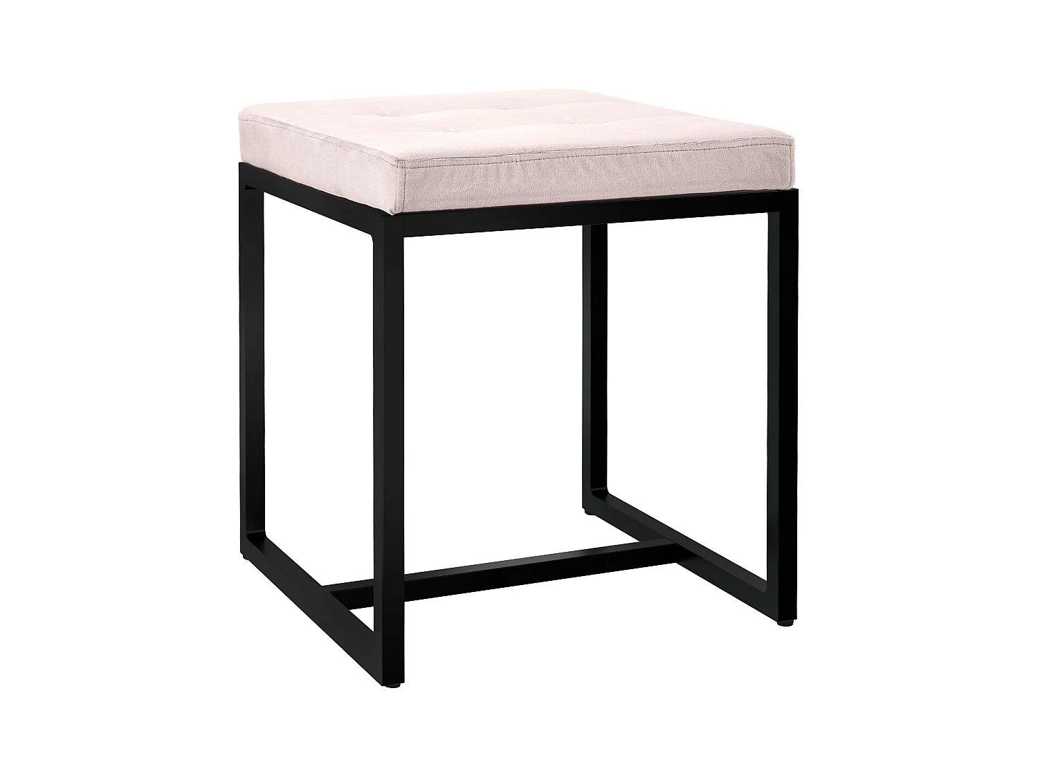 Tabouret - Velours - Crème - Barci