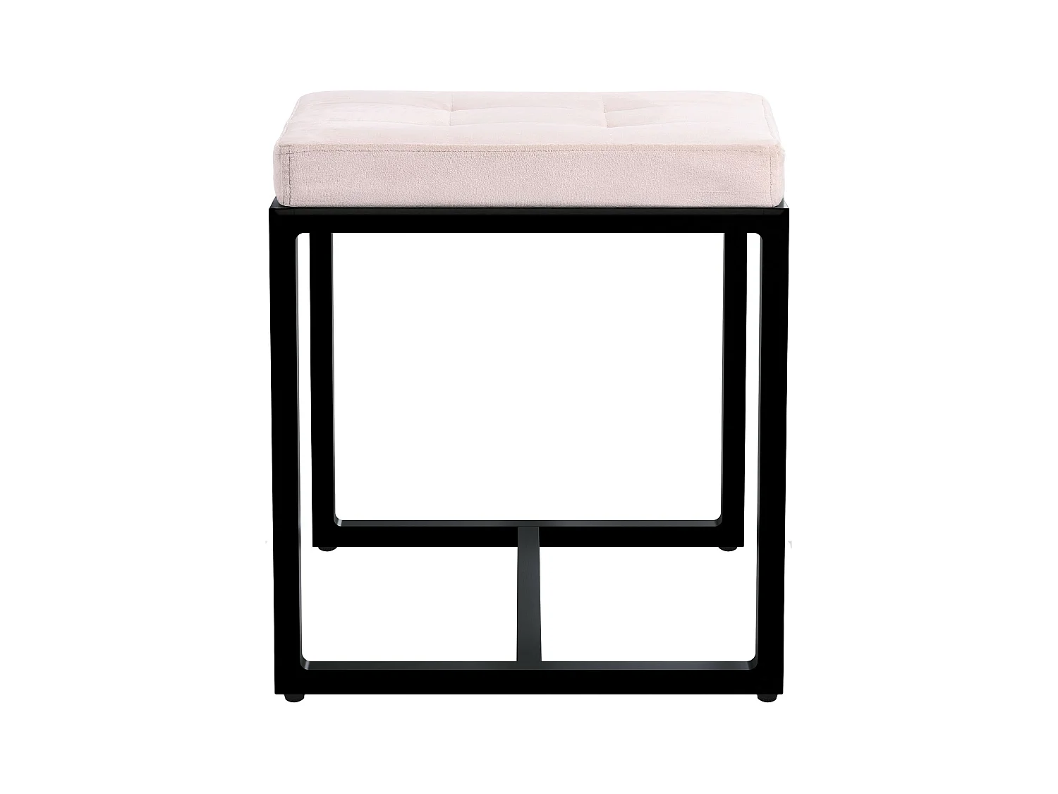 Tabouret - Velours - Crème - Barci