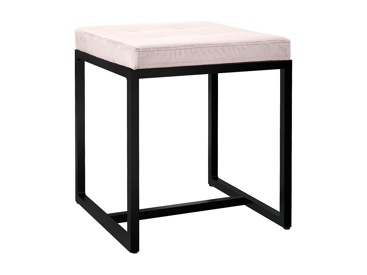 Tabouret - Velours - Crème - Barci