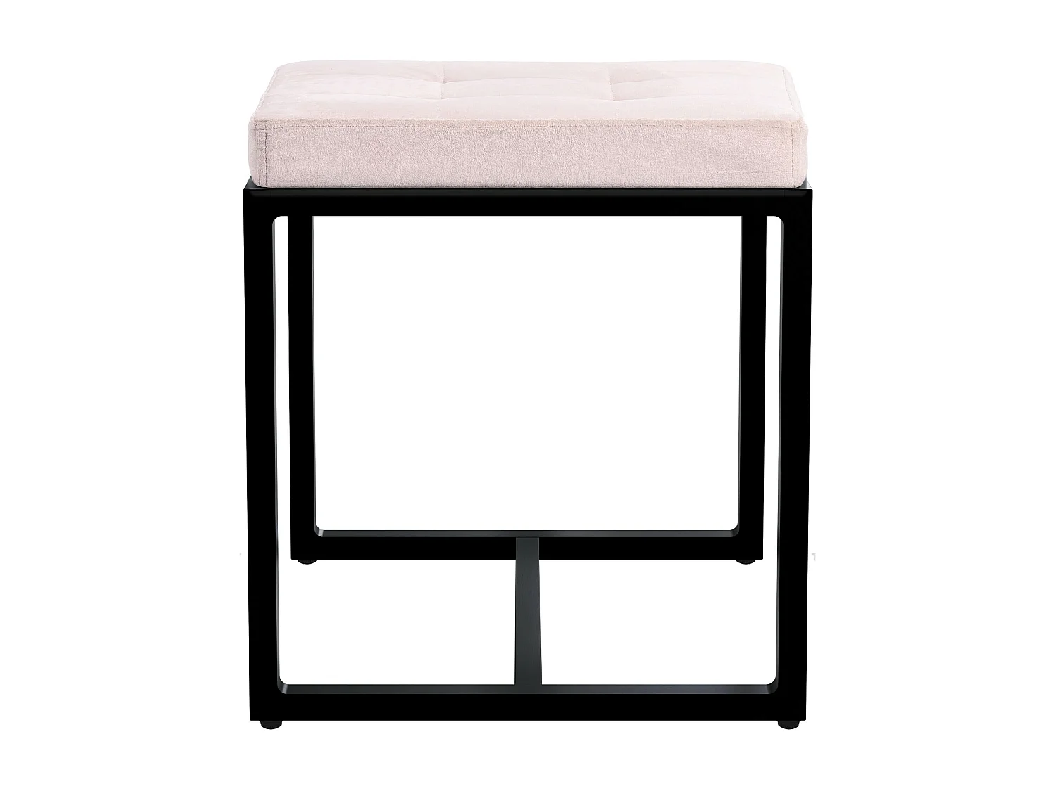 Tabouret - Velours - Crème - Barci