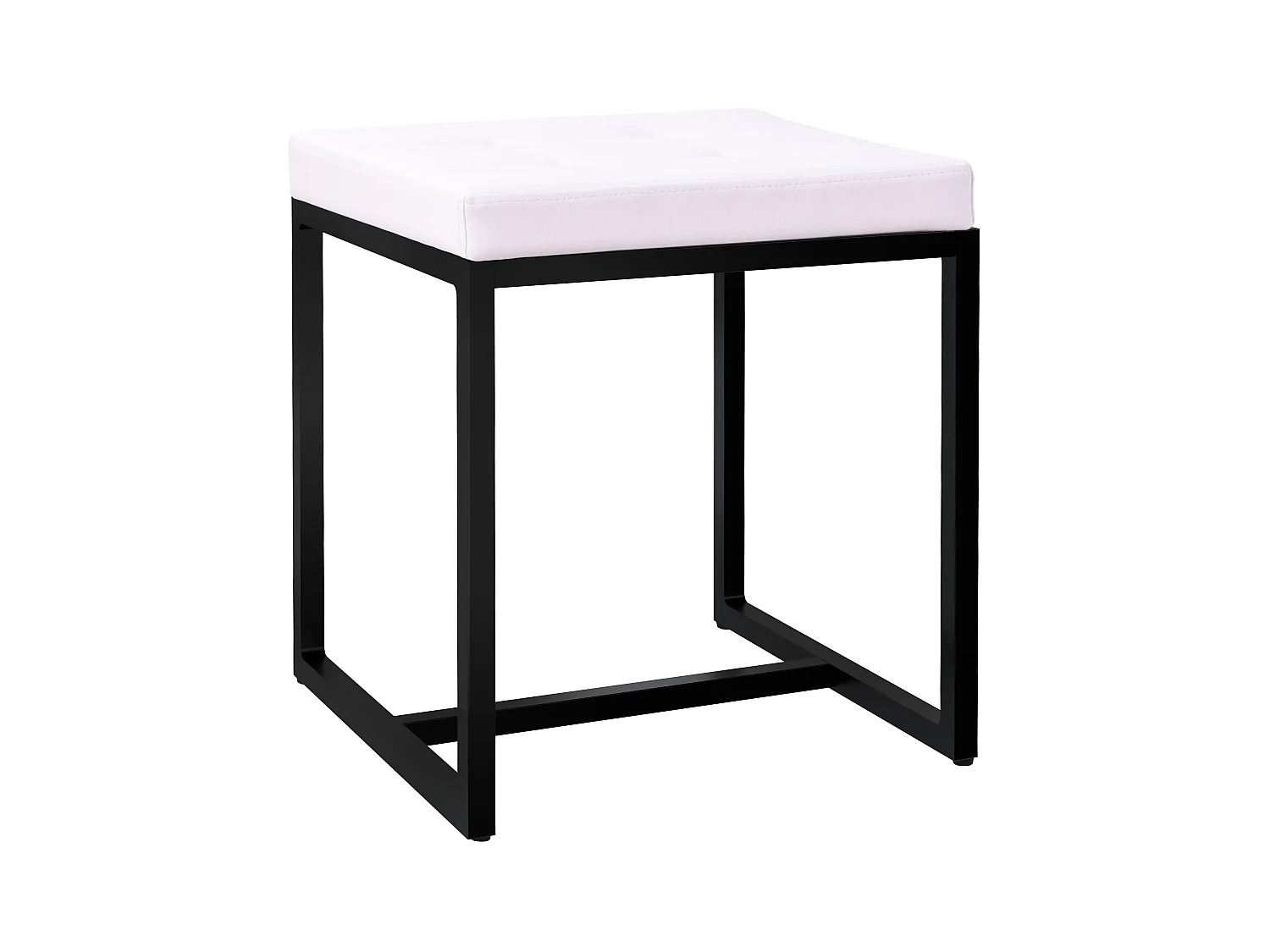 Tabouret - Similicuir - Blanc - Barci
