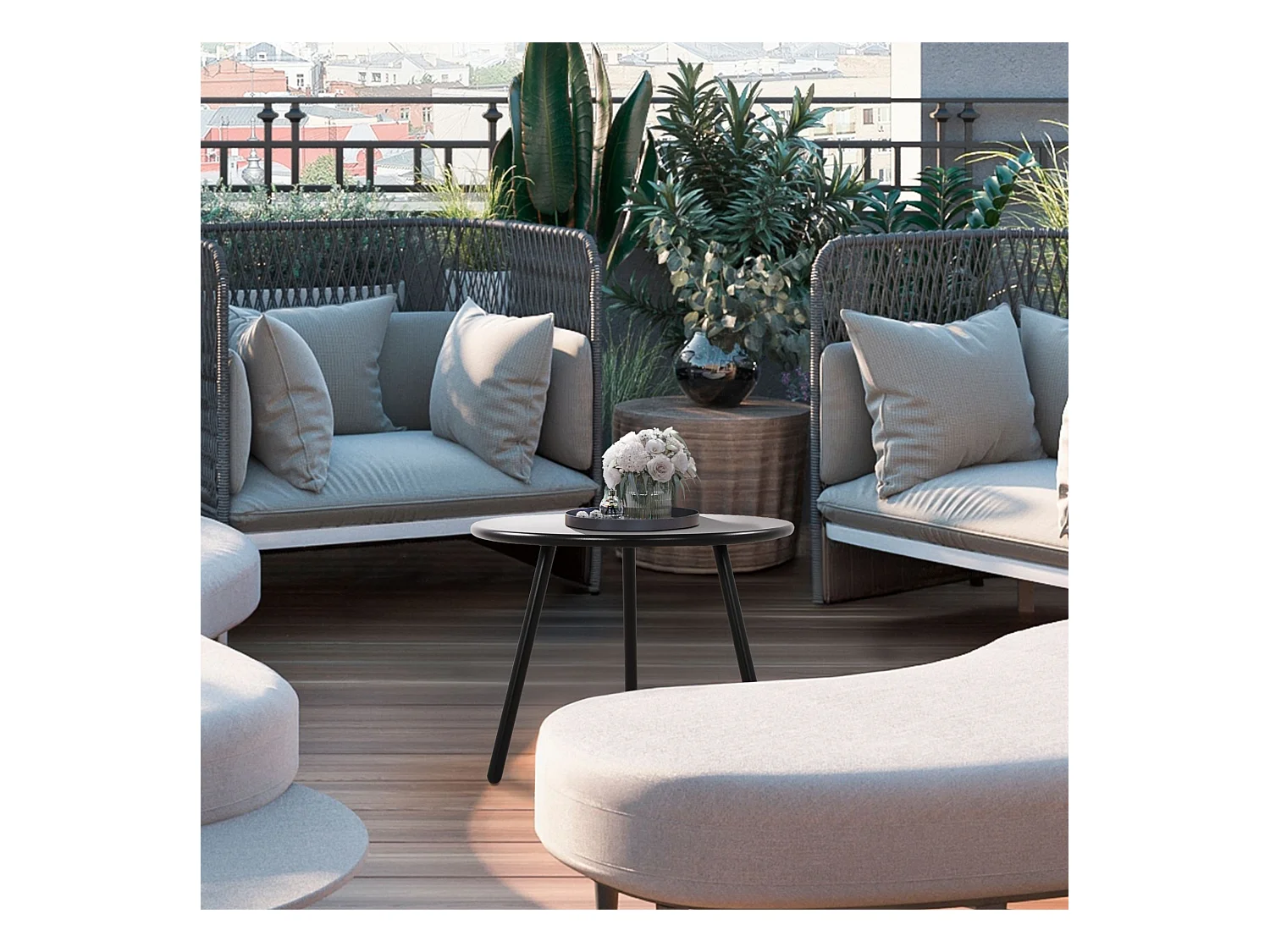 Table basse - Plastique - Noir - Minot