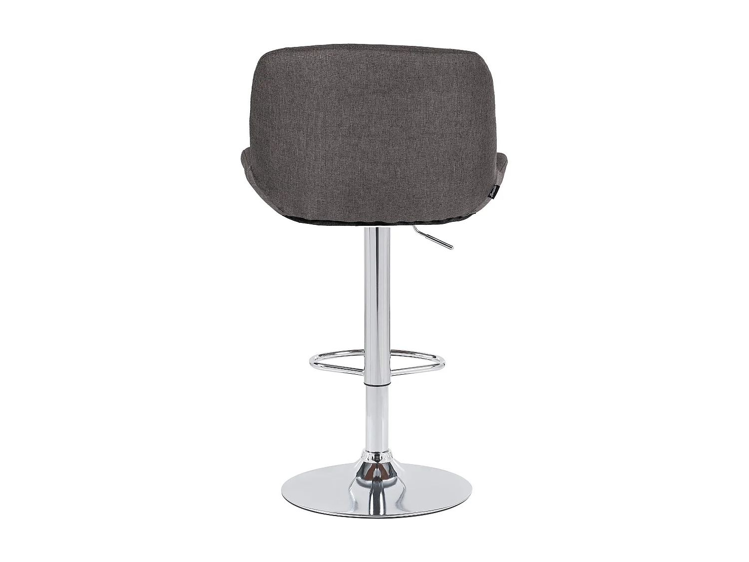 Lot de 2  Tabouret de bar - Tissu - Gris foncé - Solon
