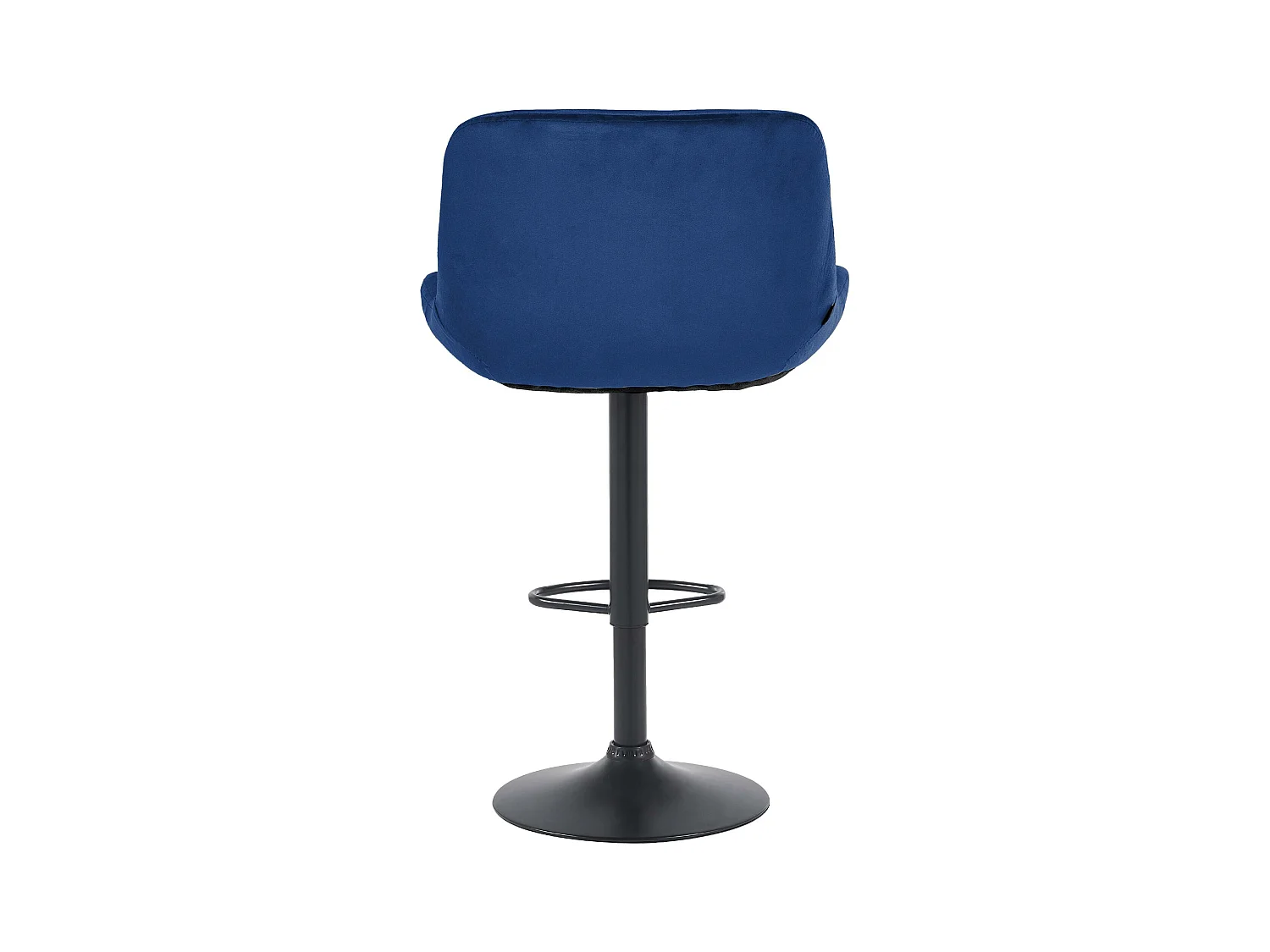 Lot de 2  Tabouret de bar - Velours - Bleu - Solon