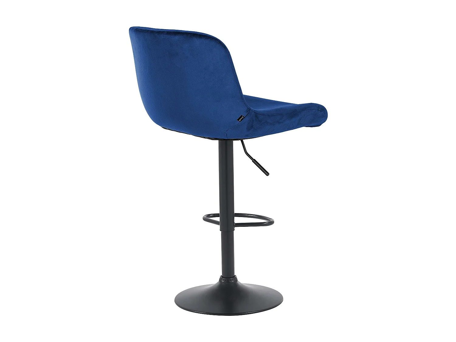 Lot de 2  Tabouret de bar - Velours - Bleu - Solon