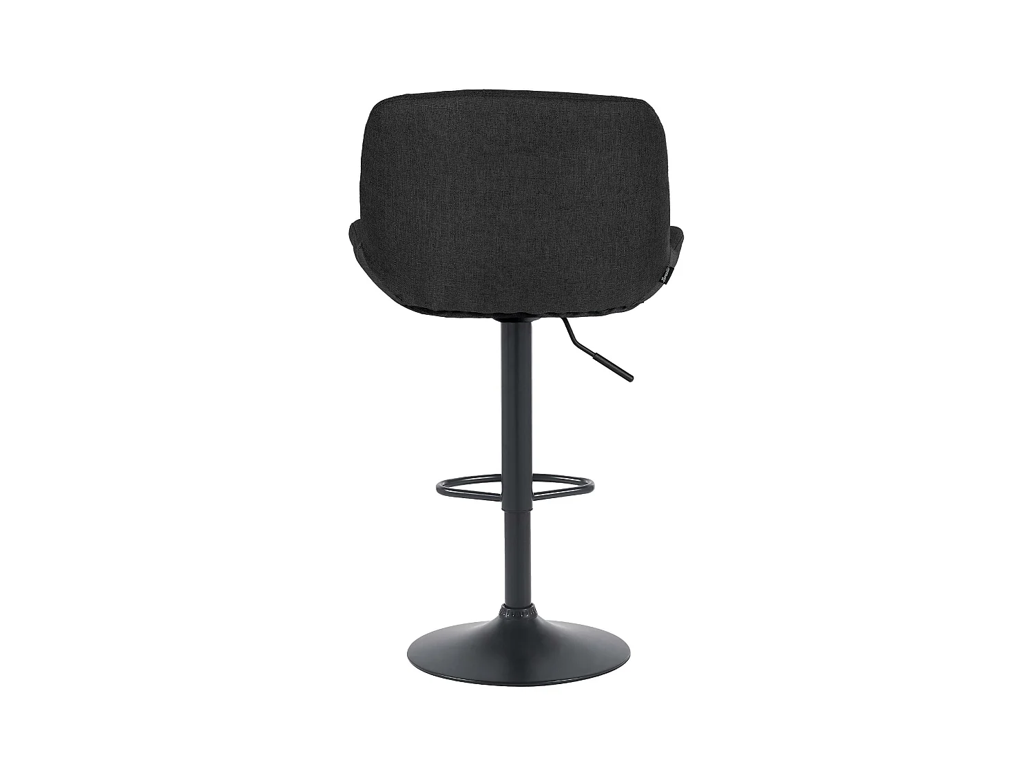 Lot de 2  Tabouret de bar - Tissu - Noir - Solon