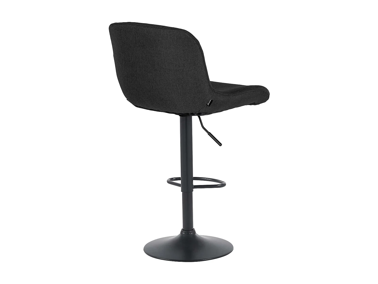 Lot de 2  Tabouret de bar - Tissu - Noir - Solon
