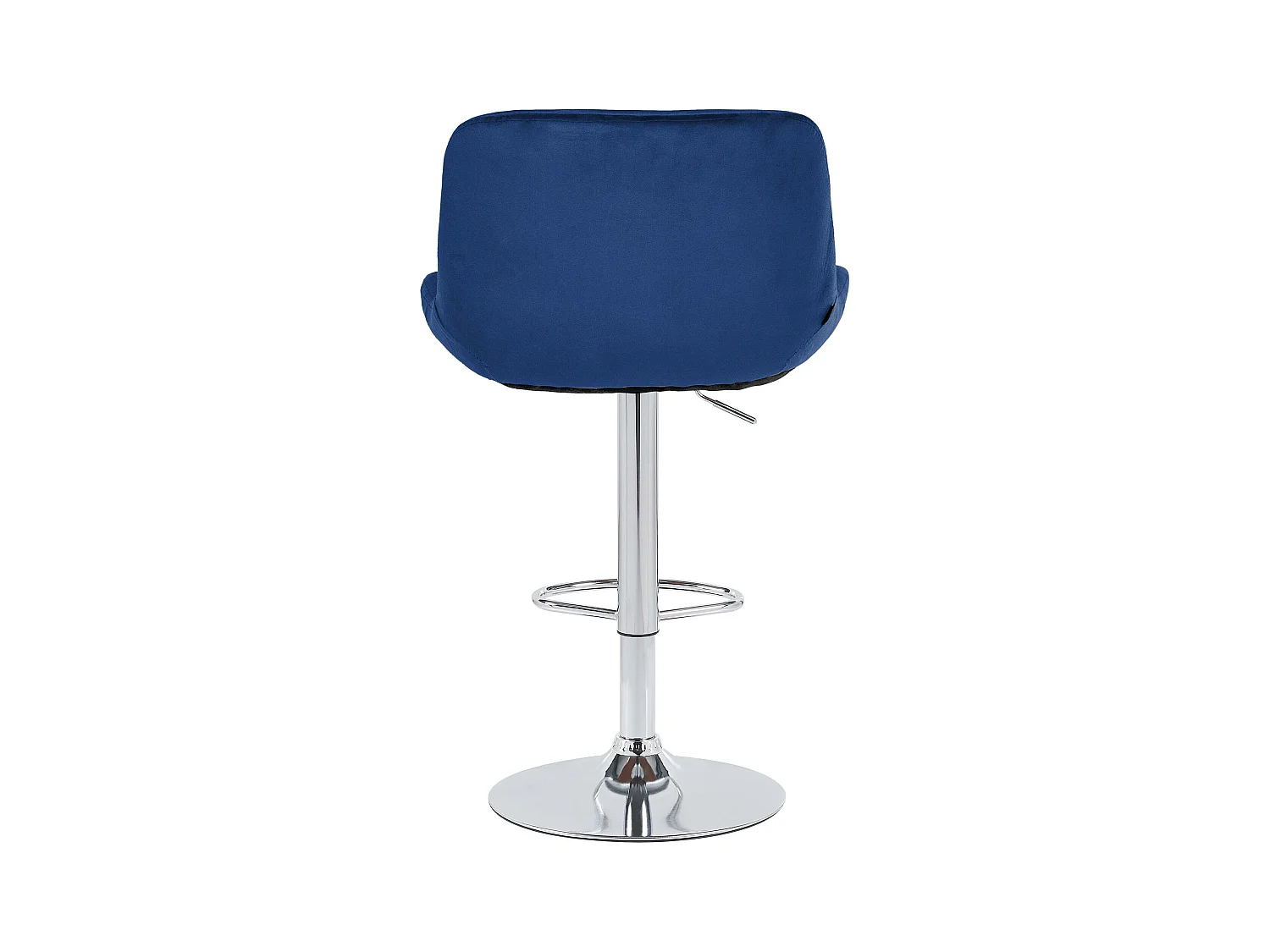 Lot de 2  Tabouret de bar - Velours - Bleu - Solon