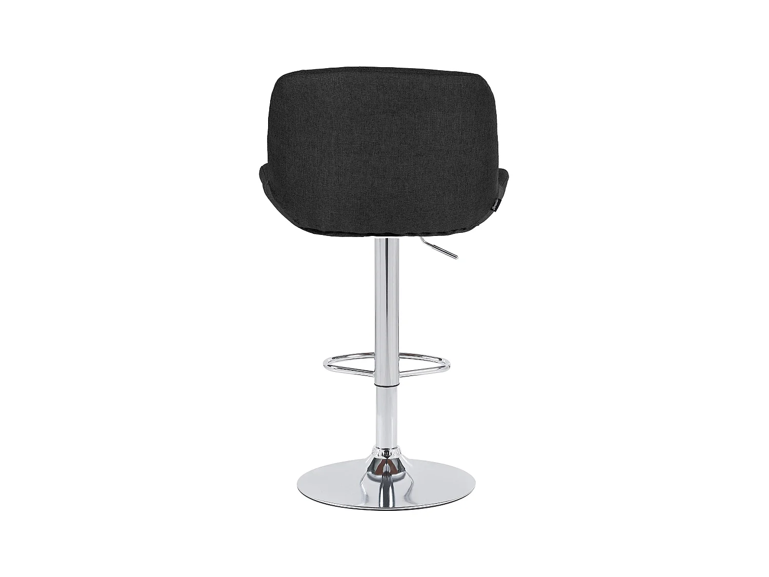 Lot de 2  Tabouret de bar - Tissu - Noir - Solon