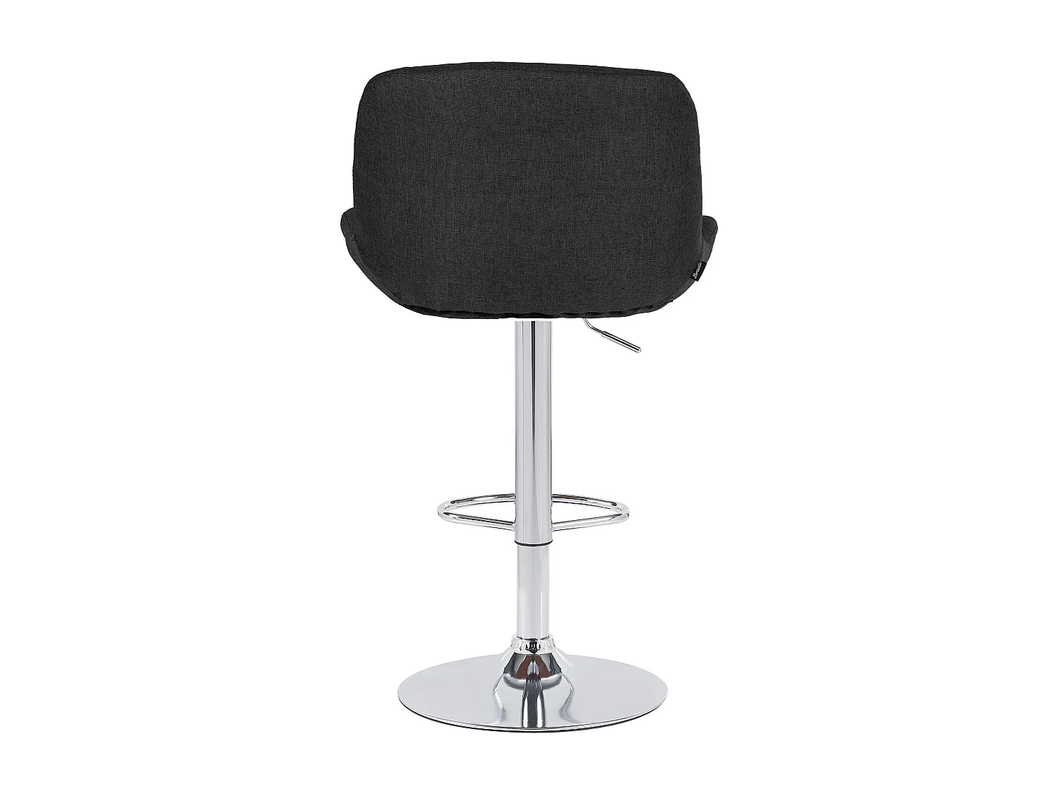 Lot de 2  Tabouret de bar - Tissu - Noir - Solon