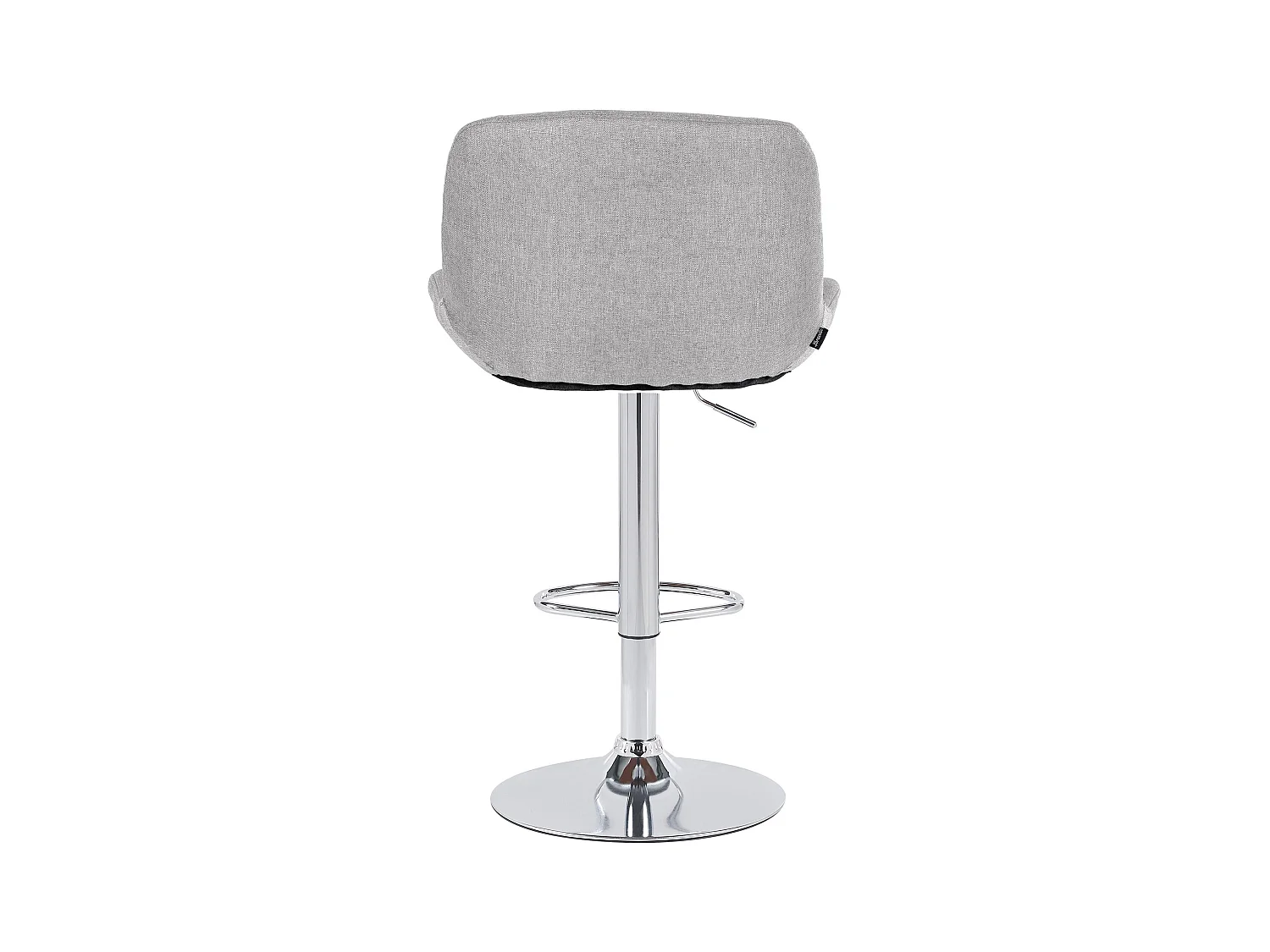 Lot de 2  Tabouret de bar - Tissu - Gris clair - Solon