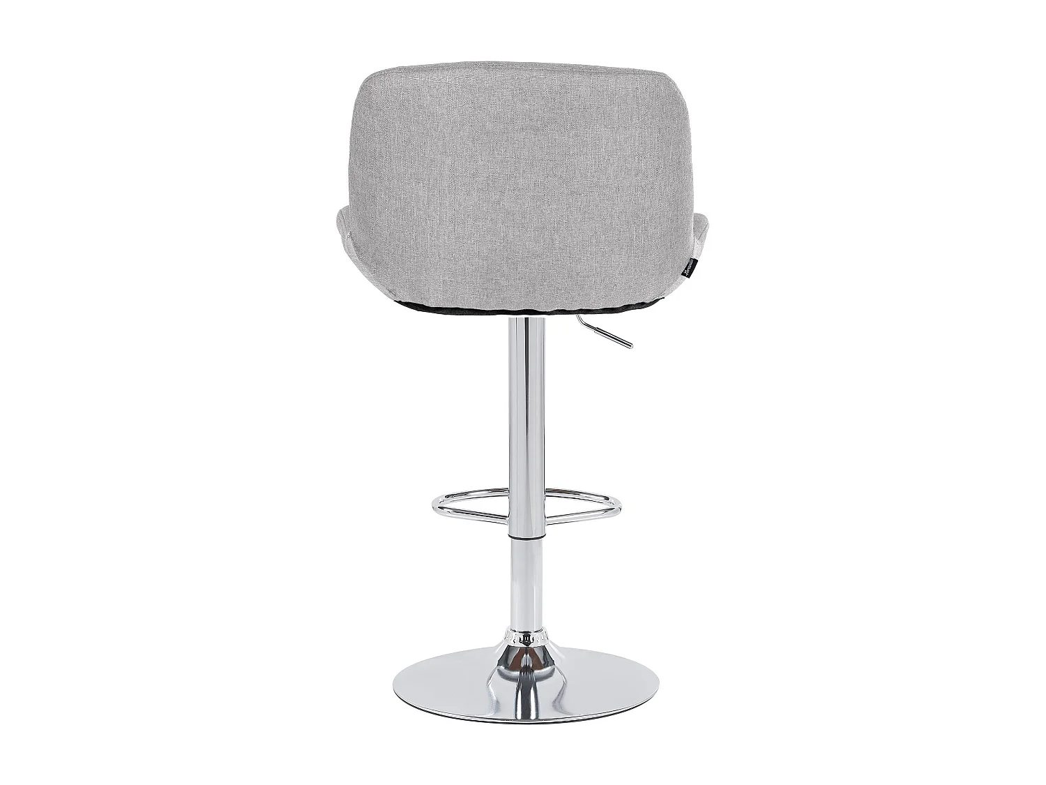 Lot de 2  Tabouret de bar - Tissu - Gris clair - Solon