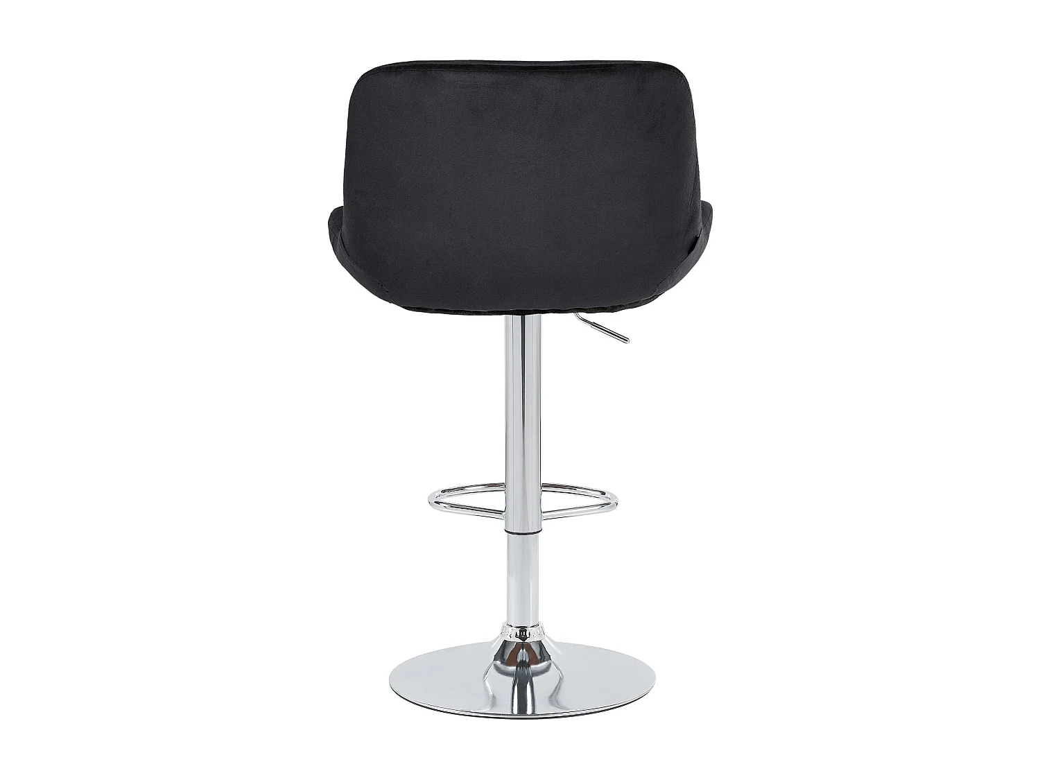 Lot de 2  Tabouret de bar - Velours - Noir - Solon